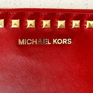 Michael Kors Bags - MK Large Studded Leather Selma Clutch Michael Kors Bags - MK Large Studded Leather Selma Clutch